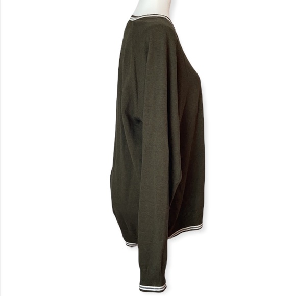 Brooks Brothers “346” 100% Cotton Green Sweater - Picture 2 of 8